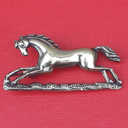 3rd King's Own Hussars - White Metal Sweetheart Badge.
