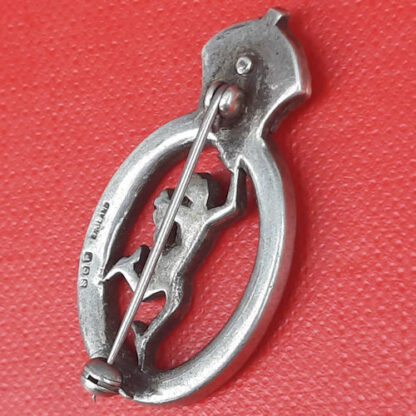 The Royal Corps Of Signals - Sterling Silver & Enamelled Sweetheart Badge. - Image 2