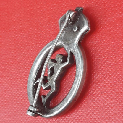 The Royal Corps Of Signals - Sterling Silver & Enamelled Sweetheart Badge. - Image 2