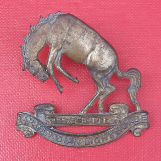 (Canada) 14th Canadian Light Horse - Gilding Metal Cap Badge.