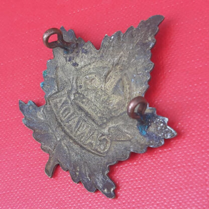 (Canada) Canadian General Service - King's Crown Gilding Metal Cap Badge. - Image 2