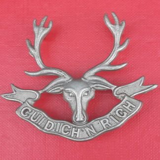 The Seaforth Highlanders - White Metal Cap Badge.