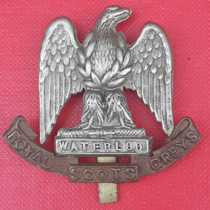 The Royal Scots Greys - ( Lambourne) Bi Metal Cap Badge.