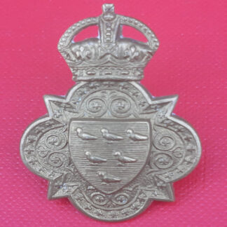 The Sussex Imperial Yeomanry - King's Crown Gilding Metal Cap Badge.