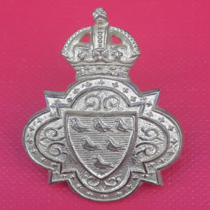 The Sussex Yeomanry - King's Crown Gilding Metal Collar Badge.