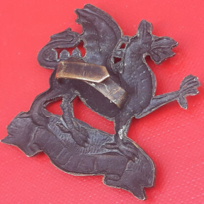 The East Kent Regiment (The Buffs) - Officer's Service Dress Bronzed Cap Badge. - Image 2