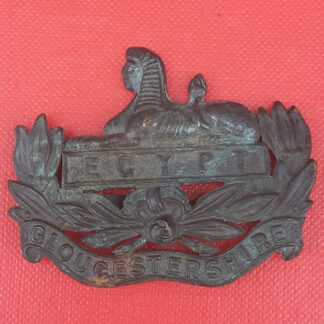 The Gloucestershire Regiment - Officer's Service Dress Bronzed Cap Badge.