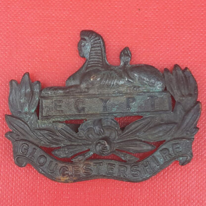 The Gloucestershire Regiment - Officer's Service Dress Bronzed Cap Badge.