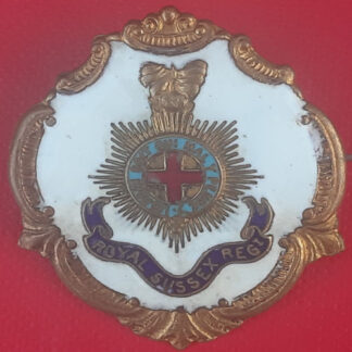 The Royal Sussex Regiment - Enamelled Sweetheart Badge.