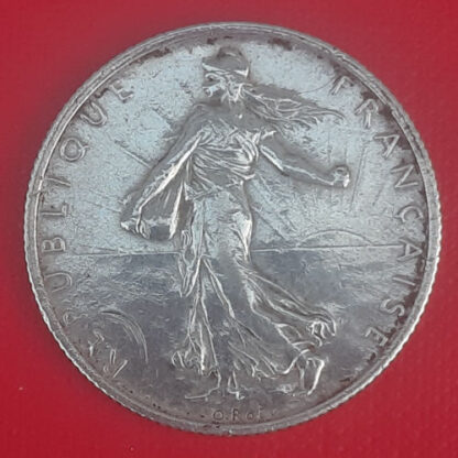 Royal Flying Corps French "Lucky" Coin - Named To Air Mechanic G.W Brett 32256. - Image 2