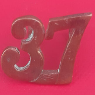 (Canada) 37th Infantry (Northern Ontario) Battalion - Gilding Metal Shoulder Title.