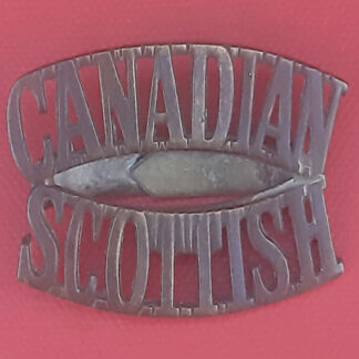 (Canada) Canadian Scottish - Gilding Metal Shoulder Title.