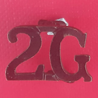 2nd Gurkha Rifles - Blackened Brass Shoulder Title.