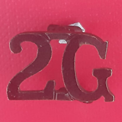 2nd Gurkha Rifles - Blackened Brass Shoulder Title.