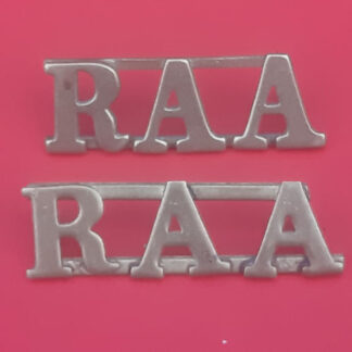 (Australia) Royal Australian Artillery - Gilding Metal Shoulder Titles.