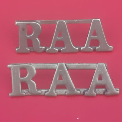 (Australia) Royal Australian Artillery - Gilding Metal Shoulder Titles.