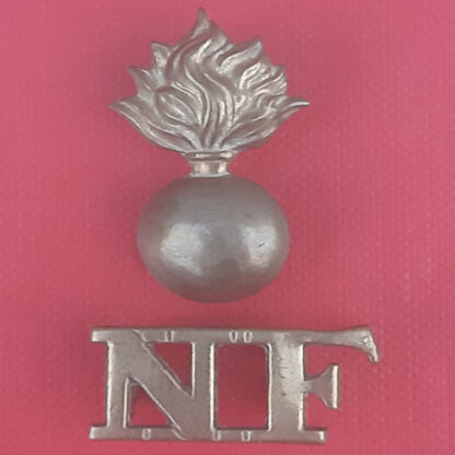 The Northumberland Fusiliers - Gilding Metal Shoulder Title.