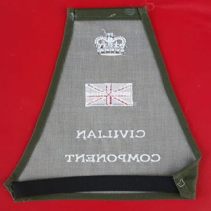 Civilian Component (Bosnia) - Queen's Crown Cloth Sleeve Badge. - Image 2