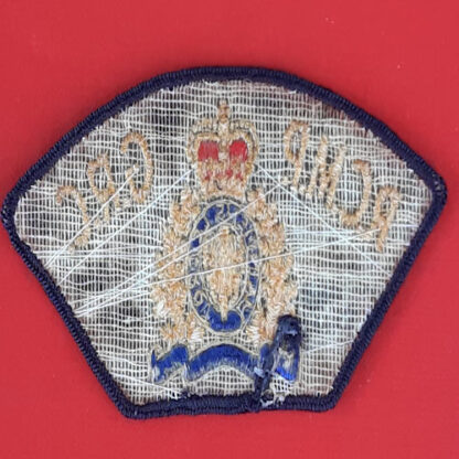 (Canada) Royal Canadian Mounted Police - Queen's Crown Cloth Sleeve Badge. - Image 2