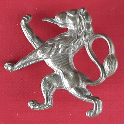 Belgian Army In Exile - Gilding Metal Cap Badge.