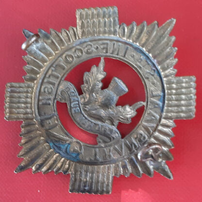 (South Africa) 8th Infantry Transvaal Scottish - Gilding Metal Cap Badge. - Image 2