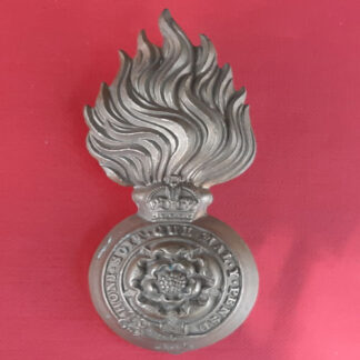 The Royal Fusiliers - King's Crown Gilding Metal Fur Cap Grenade.
