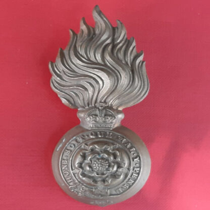 The Royal Fusiliers - King's Crown Gilding Metal Fur Cap Grenade.