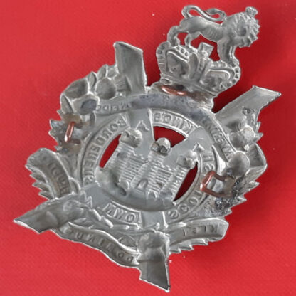The King's Own Scottish Borderers - White Metal  Helmet Plate Centre. - Image 2