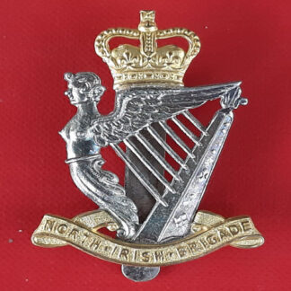 The North Irish Brigade - Officer's Silver & Gilt Cap Badge.
