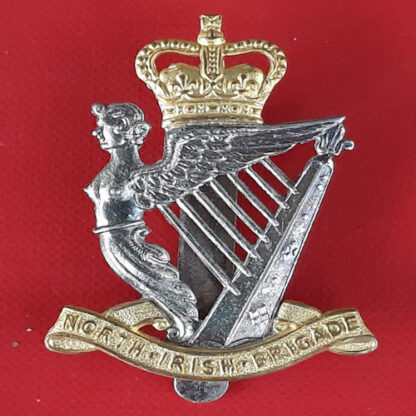 The North Irish Brigade - Officer's Silver & Gilt Cap Badge.