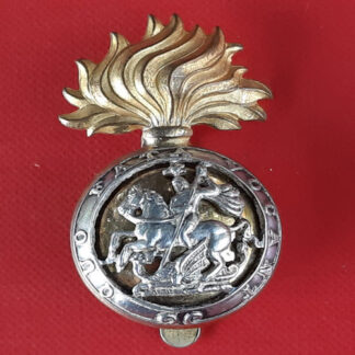 The Royal Northumberland Fusiliers - Officer's / Warrant Officer's Silver & Gilt Cap Badge.