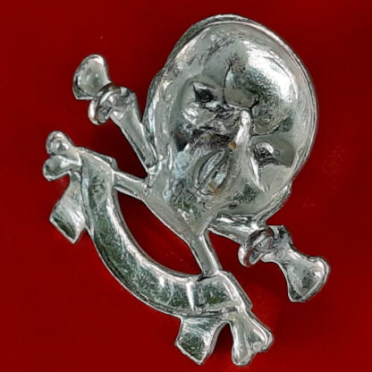 The 17th Lancers - Silver Plate Cap Badge. - Image 2
