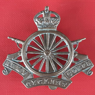 The Army Cyclist Corps - King's Crown Gilding Metal Cap Badge.