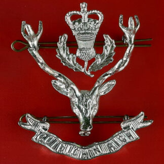 The Queen's Own Highlanders - Officers Silver Plate Cap Badge.
