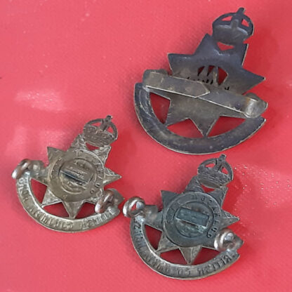 (Canada) British Columbia Horse - Officer's Service Dress Bronze Cap & Collar Badges. - Image 2