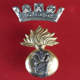The Royal Irish Fusiliers - Officer's Silver & Gilt Cap Badge