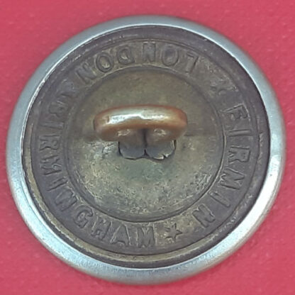 TransJordan Frontier Force - King's Crown 23mm White Metal Button. - Image 2