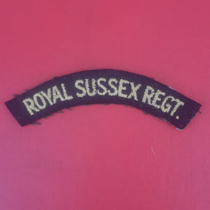 The Royal Sussex Regiment - Cloth Shoulder Title.