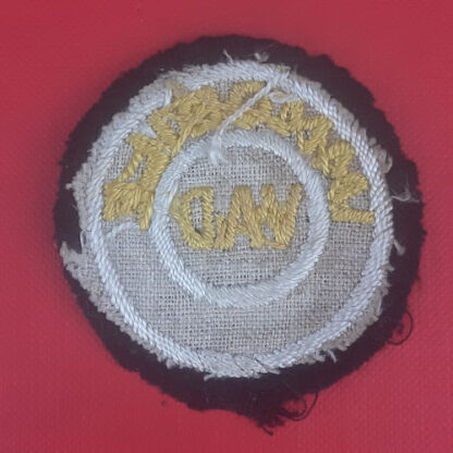 Immobile Voluntary Aid Detachment  - Woven Cloth Badge. - Image 2