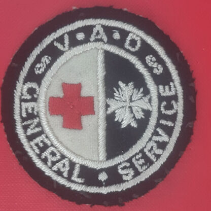 Voluntary Aid Service General Service - Woven Cloth Badge.