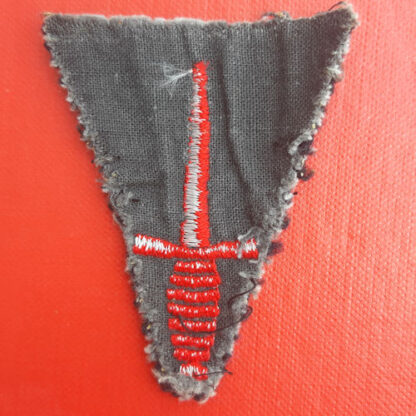 Royal Marine Commando - Woven Cloth Dagger Badge. - Image 2