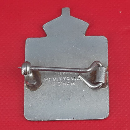 Women's Voluntary Service Civil Defence - King's Crown White Metal Pin Back Badge. - Image 2
