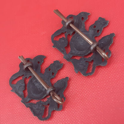 The General Service Corps - King's Crown Officer's Service Dress Collar Badges. - Image 2