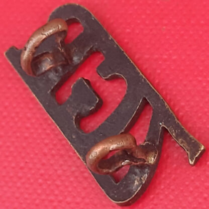 7th Gurkha Rifles - Blackened Brass Shoulder Title. - Image 2