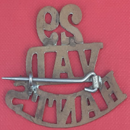 29th Voluntary Aid Detachment Hampshire - Gilding Metal Shoulder Title. - Image 2