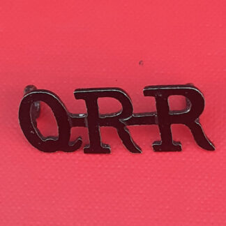 Queen's Royal Rifles Regiment - Blackened Brass Shoulder Title.