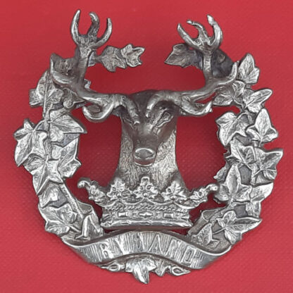The Gordon Highlanders - Warrant Officer's White Metal "Staff Badge".