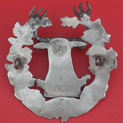 The Gordon Highlanders - Warrant Officer's White Metal "Staff Badge". - Image 2