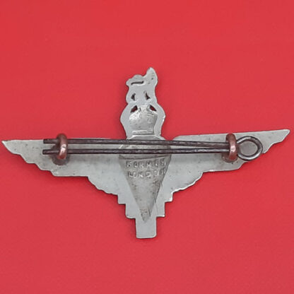WW2 The Parachute Regiment  - Officer's Silver Plate (Firmin London) Cap Badge. - Image 2