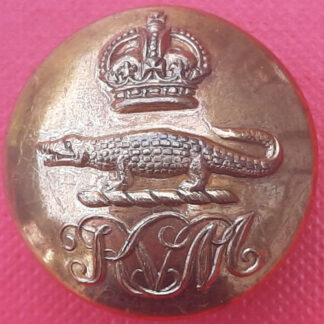 Jamaica Kingston Volunteer Militia - King's Crown 25mm Brass Button.